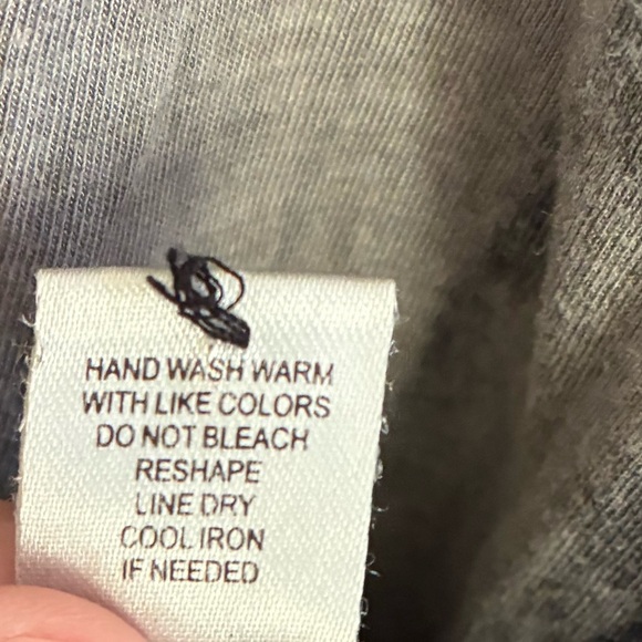 Aratta Women's Blouse Boho Grey Acid Wash Lace Embroidered  Long Sleeve Top M - Picture 13 of 16